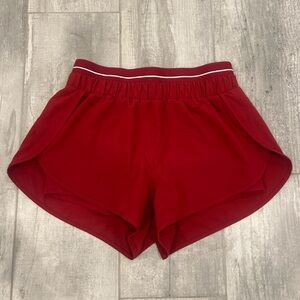 90 Degree By Reflex Red Athletic Shorts